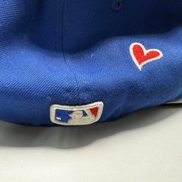 Toronto Blue Jays New Era 59Fifty Official Hat w/Heart Fitted Cap Size 7 1/2 NEW - Picture 4 of 9